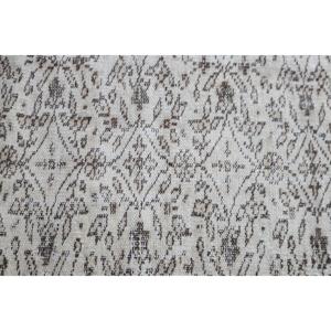 พรมตุรกีขนาด 3.7x8.7 ฟุต พรมวินเทจ พรมลายทางสีขาว - Product Image 5