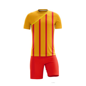 Uniformes de Fútbol Personalizados de Calidad Superior y Peso Ligero, Cómodos para Entrenamiento, Secado Rápido, Manga Corta, 100% Poliéster - Product Image 3