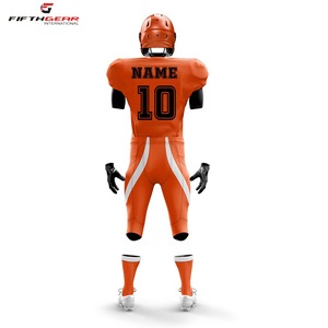 Uniforme personalizado de fútbol americano de alta calidad, superventas, talla XL, transpirable, técnica de sublimación corta, camisetas con patrón de números - Product Image 2