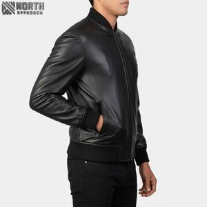 Chaqueta de Cuero Tipo Bomber Unisex de Alta Calidad, Fabricada en Pakistán, Camuflaje, para Motociclistas, Impermeable, Transpirable, Resistente al Viento, Tinte Liso - Product Image 3