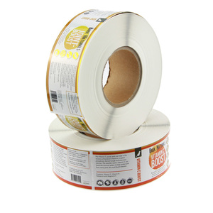 Tùy Chỉnh In Logo Nhãn Cho Bao Bì Vinyl Không Thấm Nước Sticker In Ấn Cuộn Nhãn Vòng Dán - Product Image 2