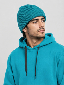 Custom Men Knit Beanie Cap Soft Warm <b>Winter</b> <b>Hat</b> Breathable Stretch Skull Cap Casual Outdoor Sports Daily Wear Wholesale - Product Image 3