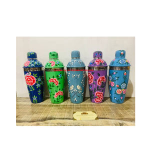 Coctelera de acero inoxidable floral de metal de lujo al por mayor y proveedores en gran oferta - Product Image 1