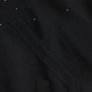 Sudadera Casual de Invierno para Mujer con Capucha y Pedrería, Tejida en 100% Algodón, Adornos Brillantes, Ecológica - Product Image 6