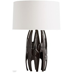 Soporte de diseñador único chapado en oro de alta calidad fundido de aluminio de alta calidad y suministros de lámpara de pie y mesa superior de Color negro - Product Image 4