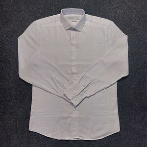 เสื้อเชิ้ตทางการแขนยาวสำหรับผู้ชายผ้าฝ้ายผสมสีดีไซน์เฉพาะ100% พอดีตัวในราคาสมเหตุสมผลตรงจากบังคลาเทศ - Product Image 4