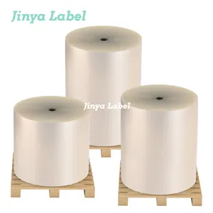 Jinya工場製80uインクジェットクリアPET粘着ステッカーシェルフエッジカスタマイズ用防水カスタムラベル