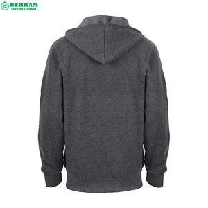 Sweat-shirt à capuche en molleton 100% coton, fermeture éclair, haute qualité, marque privée, unisexe, respirant, séchage rapide, confortable - Product Image 5