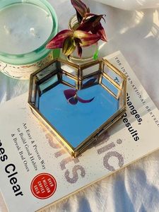 <b>Heart</b> <b>Shaped</b> Aesthetically Hand Crafted Glass Jewelry Storage <b>Box</b> for Home and Jewelry Decorative Storage Top Seller in Export - Product Image 2
