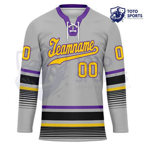 Jersey de Hockey sobre Hielo Deportivo de Manga Larga, Color Negro, Alta Calidad, con Buen Servicio, del Mejor Proveedor, Nuevo - Product Image 5