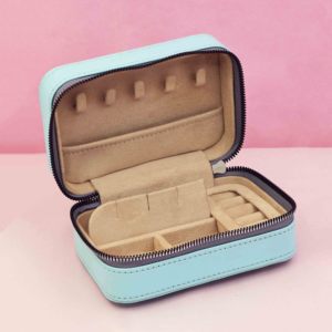 Estuche Organizador de Joyas de Viaje, Estuche de Joyas de Cuero PU, Almacenamiento de Joyas Portátil, Joyero Personalizable, Joyero Compacto. - Product Image 2