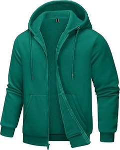 Sudadera con Capucha Unisex de Moda, Lavada, Transpirable, Resistente al Viento, Ecológica, de Forro Polar y Algodón, Chaqueta con Capucha para Deportes de Invierno y Uso Casual - Product Image 6