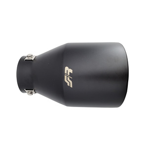 Terminal redondo de 76 mm inclinado de acero inoxidable negro - Product Image 4