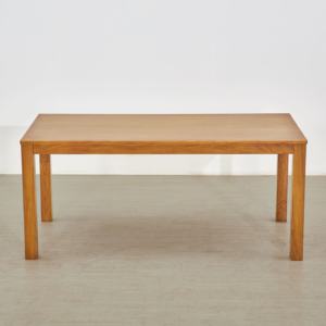 Mesa de comedor de madera de teca de estilo clásico simple con 153cm de longitud, juego de mesa de comedor para restaurante y comedor - Product Image 2