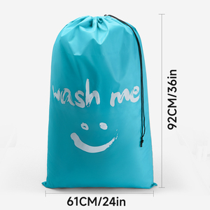 Bolsa de Lavandería Amarilla con Estampado de Cara Sonriente, Bolsa de Almacenamiento de Poliéster Resistente <span class=keywords><strong>para</strong></span> <span class=keywords><strong>Ropa</strong></span> <span class=keywords><strong>Sucia</strong></span>, Organización del Hogar, Venta al Por Mayor - Product Image 6