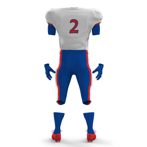 Kits de uniformes de fútbol americano hechos en Pakistán más vendidos Nombre personalizado y número Sublimación Impreso Conjuntos de ropa deportiva con estilo - Product Image 2