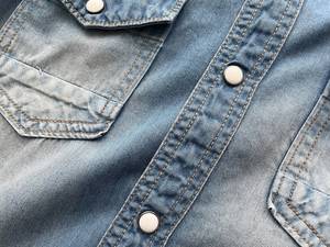 Camisas Vaqueras de Algodón para Hombre, de Secado Rápido, Transpirables, con Marca Personalizada, Estilo Safari Informal, Cuello Alto, Manga Larga, Otoño - Product Image 3