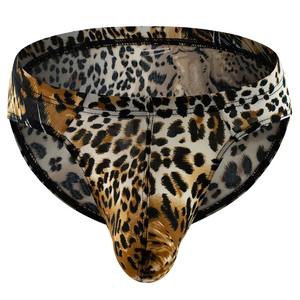 Ropa interior de cintura baja de 100% algodón para hombre estampado de leopardo y serpiente Sexy estilo Hip Hop antiarrugas nuevas bragas de Bikini - Product Image 6
