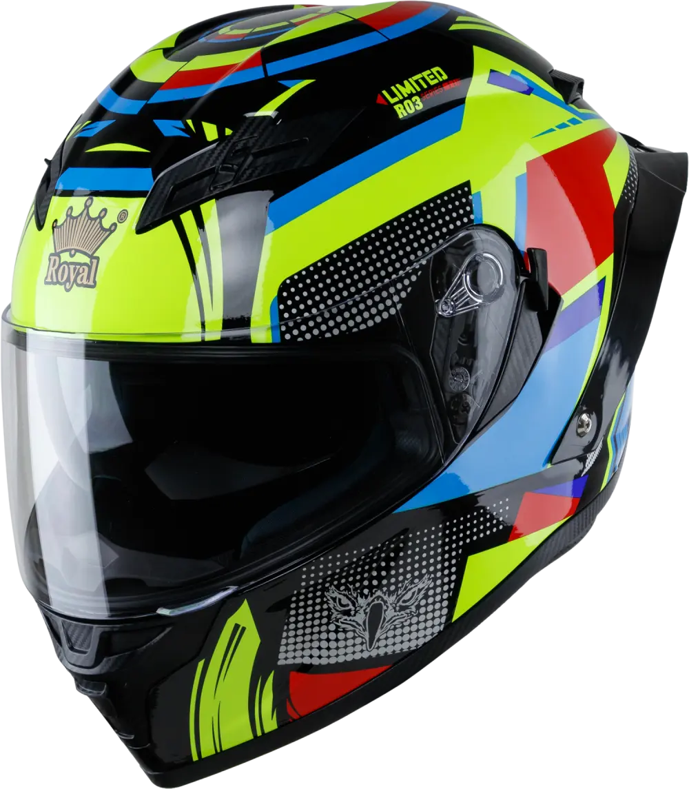 OEM R03 ROYAL Advanced ABS With Double Visor Full face motorcycle helmet with DOT casco moto helmets for Factory sale