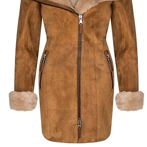 Manteau en laine et duvet pour femmes, qualité supérieure, coupe régulière, coupe-vent pour l'hiver, style urbain et tenues décontractées - Product Image 2