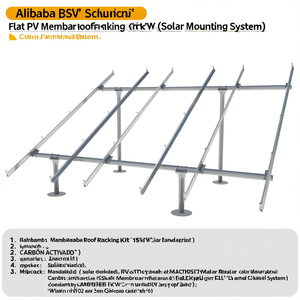 Kit de Soporte para Techo Plano con Membrana Fotovoltaica para Sistema de Paneles Solares de 15kW - Product Image 2