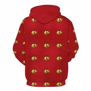 Sudadera con Capucha de Felpa de Algodón Grueso de Alta Densidad, Logotipo Personalizado, Ropa Cálida de Invierno, Edición Navideña, Sudadera con Capucha Navideña Acogedora - Product Image 3