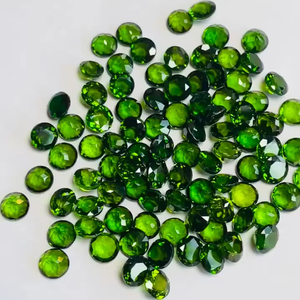 Superb Lustre Natural Chrome Diopside Piedra preciosa suelta Hermosa piedra de corte redonda de buena calidad y buen color gree a precio barato - Product Image 1