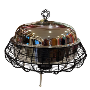 Casserole de designer de style moyen-orient Design tendance Chauffe-plats décent de qualité fabuleuse par Kraft World from India - Product Image 4