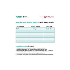 Engrenage moteur de siège pour modèle Fiat Multipla - Product Image 5
