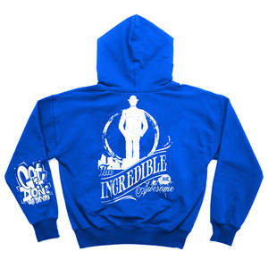 Sweat à capuche en coton biologique français éponge de grande taille pour hommes avec broderie et impression personnalisées Sweats à capuche pour garçons - Product Image 2