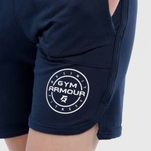 Shorts Cortos Azules para Mujer, Modelo No Limit, con Decoración de Lentejuelas Bordadas, Cierre con Cordón Ajustable, Corte Holgado, en Poliéster y Elastano - Product Image 5