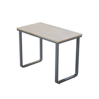 Bureau de travail moderne en métal - Montage facile, convertible, mobilier commercial durable