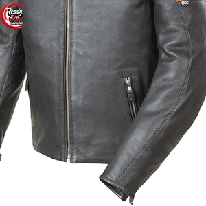 Chaqueta de Motociclista de Invierno para Hombre, de Piel de Oveja Genuina, Marrón, Estilo Bomber, con Cuello Alto, Estilo Urbano, Impermeable y Resistente al Viento - Product Image 4