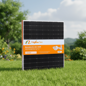 Panel Solar Monocristalino PERC PolyCrown Solar Tech NS-100W 100W 18V TUV para Fabricación en EE. UU. - Product Image 3