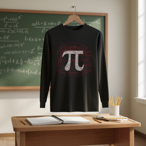 Camiseta de Manga Larga con el Símbolo de Pi 314 para Amantes de la Matemática y Profesores, Camiseta Promocional para el Día de Pi - Product Image 3