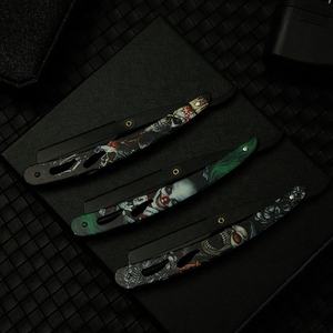 Navaja de Afeitar Profesional de Acero Inoxidable de Alta Calidad para Barbería, Cuchillo de Afeitar para Barba para el Cuidado Masculino - Product Image 2