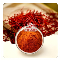 Bubuk Ekstrak Saffron 3,5% Krocins 2% Safranal Grade Makanan, Kemasan Besar untuk Suplemen Diet