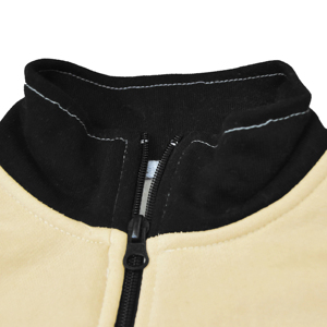 Chaqueta con cremallera de baloncesto de Color en blanco con logotipo personalizado de alta calidad 2024, chaqueta de invierno de bombardero de lana de algodón para hombre, servicio OEM - Product Image 3