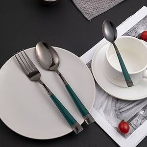 Juego de cuchara y tenedor de acero de calidad superior para vajilla de cocina Juego de cubiertos de formas y tamaños personalizados - Product Image 1
