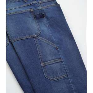 BETA Blue <b>Stretch</b> <b>Work</b> Bermuda Jeans <b>Shorts</b> - Product Image 4