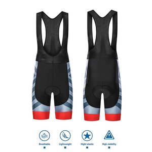 Conjunto de Jersey y babero de ciclismo transpirable con tiras reflectantes para montar en bicicleta de noche Conjunto de Jersey y pantalones cortos de ciclismo Premium - Product Image 6