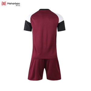Ensemble de maillots de football pour hommes 2023, nouvelle collection, séchage rapide, coton/polyester, couleurs et designs personnalisables - Product Image 2