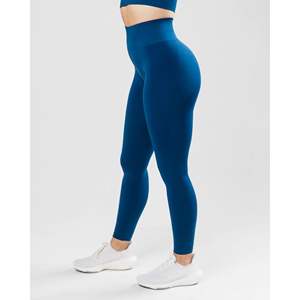 Legging en tricot sans couture 51% Polyamide 38% Polyester 11% élasthanne taille haute fuselée True Indigo pour femmes - Product Image 4