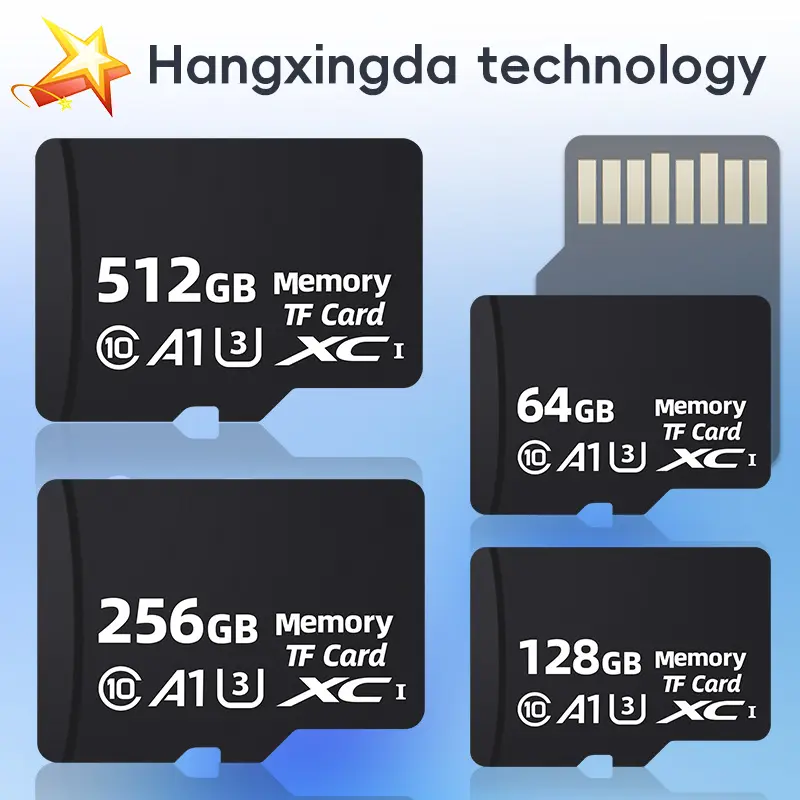 Пользовательский логотип 128MB карта памяти доступна в 64GB 1TB 128GB 512GB опции для автомобильного GPS со скоростью U3 и 2GB 8GB 32GB модели