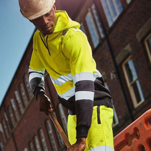 Sweat à capuche pour hommes pull en tricot hommes vêtements de sécurité de travail haute visibilité vêtements de travail réfléchissants sweats à capuche de sécurité meilleure vente - Product Image 4