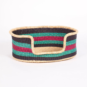 Cheapest Pet <b>Beds</b> Natural Wicker Handwoven <b>Bed</b> for <b>Dogs</b> and Cats Top Selling Seagrass <b>Dog</b> Cat Sleeping Basket with Custom Color - Product Image 2