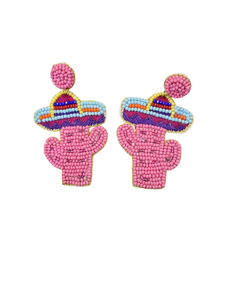 Feelin' Lucky Beer Mug Drop <b>Earrings</b> Women's Cute Party Jewelry Resin Imitation Pearl <b>Crystal</b> Rhinestone <b>Studs</b> - Product Image 4