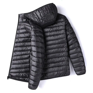 Men's Vintage Winter <b>Waterproof</b> <b>Hooded</b> Quilted down <b>Puffer</b> <b>Jacket</b> Custom Logo Plus Size Wholesale Padded Puff <b>Jacket</b> - Product Image 3