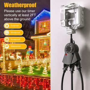 24-uurs Waterdichte Outdoor Plug-In Timer Voor Tuin Verlichting - Product Image 6