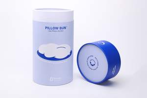 กล่องทรงกระบอกทำจากกระดาษคราฟท์และหลอดกระดาษศิลปะยูวีเป็นมิตรกับสิ่งแวดล้อมพร้อมฟอยล์และลายนูนสำหรับหมอนงีบ - Product Image 4